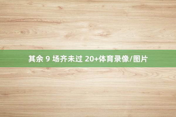 其余 9 场齐未过 20+体育录像/图片