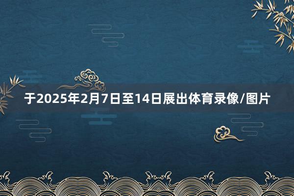于2025年2月7日至14日展出体育录像/图片