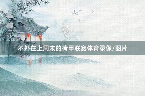 不外在上周末的荷甲联赛体育录像/图片