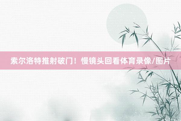 索尔洛特推射破门！慢镜头回看体育录像/图片
