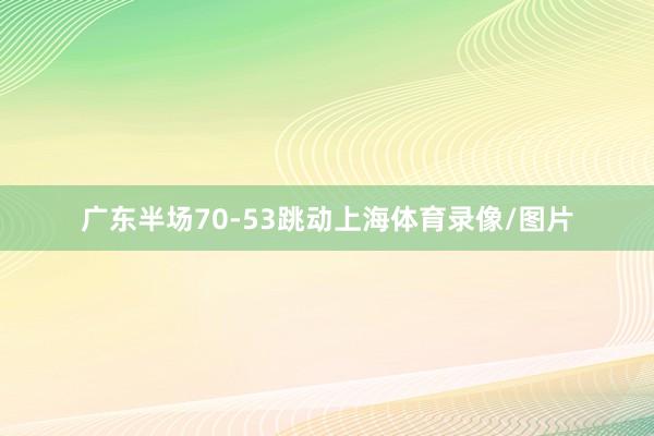 广东半场70-53跳动上海体育录像/图片