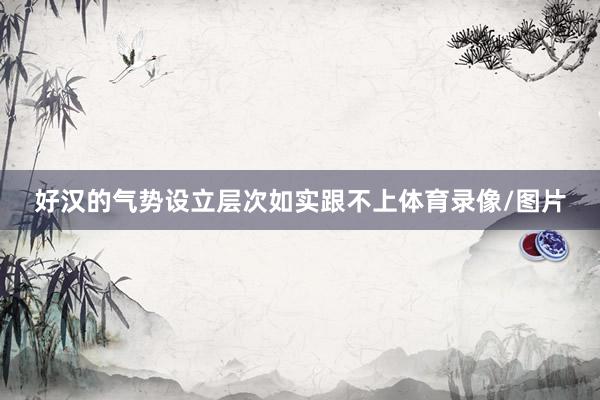 好汉的气势设立层次如实跟不上体育录像/图片