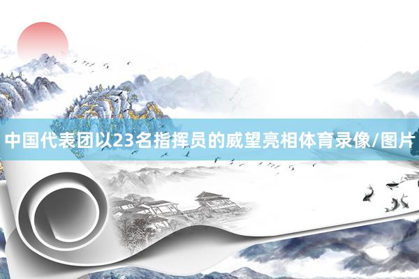 中国代表团以23名指挥员的威望亮相体育录像/图片