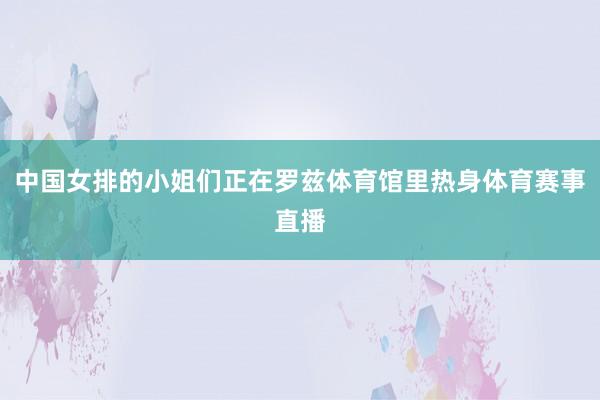 中国女排的小姐们正在罗兹体育馆里热身体育赛事直播