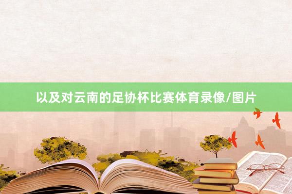 以及对云南的足协杯比赛体育录像/图片