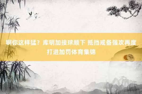 啊你这样猛？库明加接球顺下 抵挡戒备强攻再度打进加罚体育集锦