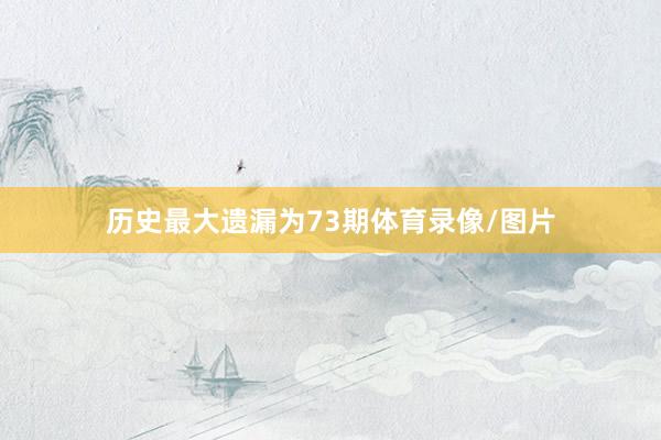 历史最大遗漏为73期体育录像/图片
