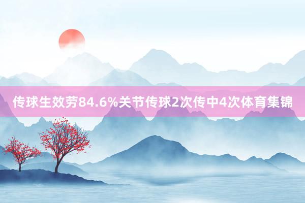 传球生效劳84.6%关节传球2次传中4次体育集锦