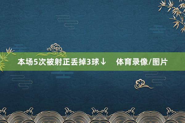 本场5次被射正丢掉3球↓    体育录像/图片