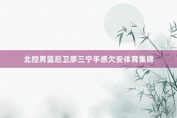 北控男篮后卫廖三宁手感欠安体育集锦