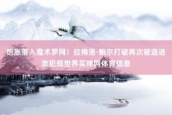 饱胀落入魔术罗网！拉梅洛·鲍尔打破再次被造进攻犯规世界买球网体育信息